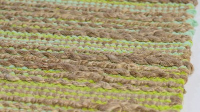 Coastal Charm Blue Cotton Hand-Knotted 5' x 8' Area Rug