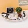 Hub Styler Oval Decorative Wooden Tray - 3 of 4
