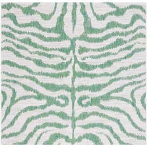 Courtyard CY8444 UV & Stain Resistant Non-Shedding Power Loomed Indoor/Outdoor Rugs - Safavieh - 1 of 4