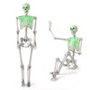 Costway Halloween Skeleton Life Size Realistic Full Body Hanging with Movable Joints - 2 of 4