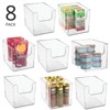 mDesign Kitchen Plastic Storage Organizer Bin with Open Front - 2 of 4