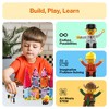 PICASSO-TILES Profession Character Action Figures Toy, Toddler Pretend Play Magnet Expansion Add-On, STEM Educational Building Block Tiles for Kids - 3 of 4