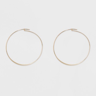 Large Hoop Earrings - A New Day™ Gold : Target