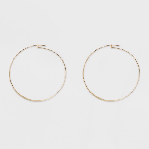 Thin Hoop Earrings