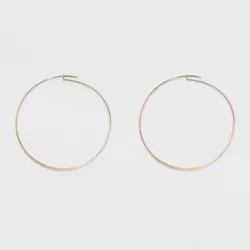 Large Thin Hoop Earrings - A New Day™ Gold