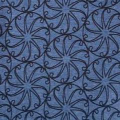 heather slate blue medallion