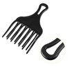 Unique Bargains Afro Hair Pick Comb Hair Fork Comb Hairdressing Styling Tool for Curly Hair for Men Women Plastic - 3 of 4