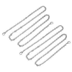 Unique Bargains Iron Flat Handbag Accessories Purse Chain Strap with Buckles 2 Pcs - 1 of 3