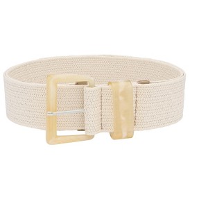 INSPIRE CHIC Women's Wide Braided Elastic Casual Pin Buckle Decorative Waist Belt - 1 of 4