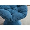 Papasan Chair w/Cushion and Frame,Oversized Comfy Chenille Upholstered Round Swivel Accent Chair for Living Room Bedroom - 3 of 4