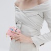FATMOON Women's PU Slim Wallet - 6 Card Slots, ID Window & Zippered Coin Pocket - Compact Organizer for Everyday Use,Travel - 2 of 4