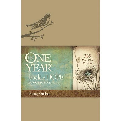 The One Year Book of Hope Devotional - by  Nancy Guthrie (Leather Bound)