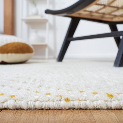 Ivory Hand-Tufted Wool Shag 8' x 10' Area Rug