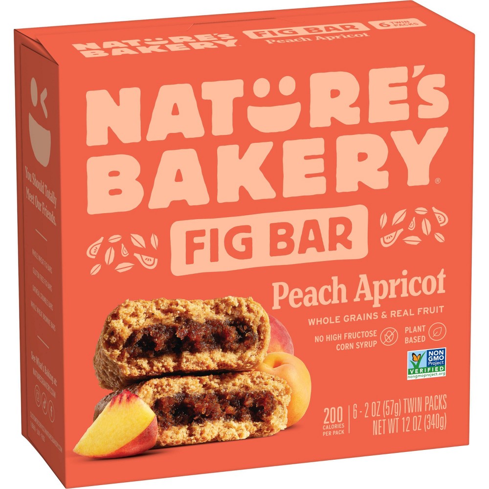 Nature's Bakery Peach Apricot Fig Snack Bars - 12oz/6ct