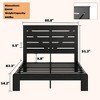 CAVINAS Industrial Metal Platform Bed Frame, Heavy-Duty Metal Full Size Bed Frame with Headboard, No Box Spring Needed, Large Under Bed Storage - 3 of 4