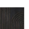 HomeRoots Set of Two 36" X 12" Black Carved Wood Hanging Dimensional Sculptures - 4 of 4