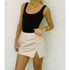 Women's Halsey Faux Leather Skort - Cotton Candy - 4 of 4