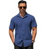 COOFANDY Men's Dress Shirts Short Sleeve Wrinkle Free Business Textured Shirt Casual Button Down Shirts - 2 of 4