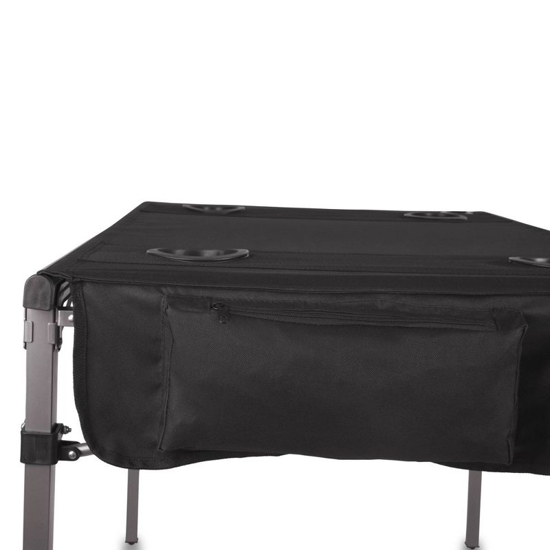 Picnic Time Canvas Travel Table - Black, 3 of 11