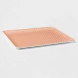 14" x 10" Bamboo and Melamine Serving Platter Pink - Threshold™