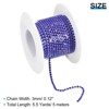 Unique Bargains DIY Bag Clothing Decoration Crystal Rhinestone Sew on Close Claw Chain Trim - 2 of 4