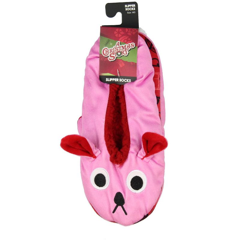A Christmas Story Pink Bunny Slippers with No-Slip Sole, 4 of 5