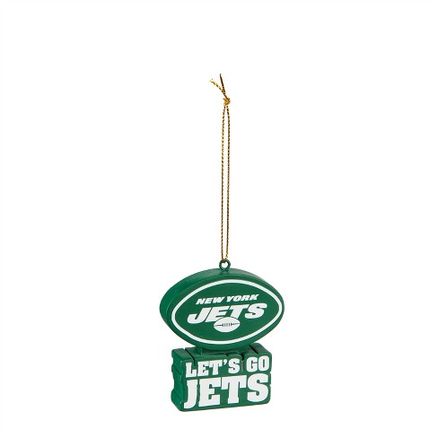 New York Jets Merry Christmas Circle Ornament