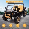Jojoka 24V Ride On Dump Truck for Kids, 2 Seater 4WD Battery Powered UTV w/ Remote Control,Bluetooth,Music,Shovel, Headlights - 2 of 4