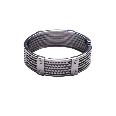 Women's Screwed Rope Bracelet - Silver