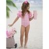 Girly Gingham Rose Shoulder One Piece Swimsuit Mia Belle Girls - 4 of 4