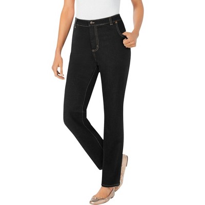 Woman Within Plus Size Tall Straight-Leg Stretch Denim Jean