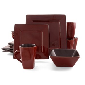 Gibson Kiesling 16pc Hard Square Dinnerware Set - 1 of 4