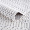 Hauteloom Ivory Cira 3D Rug with Fringes - 4 of 4