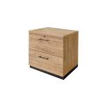 Abbott Contemporary Wood Laminate File Drawer Light Brown - Martin Furniture