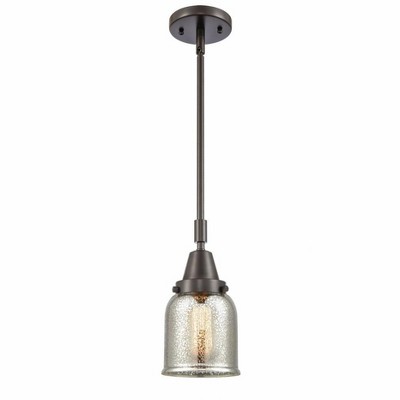 Bell - 1 Light Stem Hung Mini Pendant In Industrial Style-11.13 Inches Tall and 5 Inches Wide