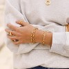 18k Gold Plated Personalized Chunky Cuban Oval Link Chain Bracelets for Men Toggle Rope Bracelet Jewelry for Women - 4 of 4