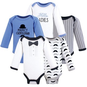 Luvable Friends Hudson Baby Preemie Bodysuit 5pk - 1 of 1
