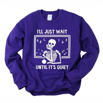 Simply Sage Market Women's Graphic Sweatshirt Wait Until It's Quiet Apple