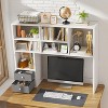 REIBII Desktop Bookshelf,High-Capacity Desk Hutch Organizer - 3 of 3