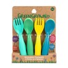 The First Years GreenGrown Reusable Flatware - Toddler Forks & Spoons - Blue/Aqua/Yellow/Green - 16pk - 2 of 4
