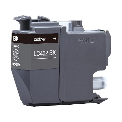 Brother LC402 Black Standard Yield Ink Cartridge Prints Up to 550 Pages (LC402BKS)