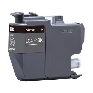 Brother LC402 Black Standard Yield Ink Cartridge Prints Up to 550 Pages (LC402BKS) - 1 of 4