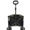 FURNIinspire Outdoor Serving Carts Collapsible Folding Wagon 400L Extra Collapsible Wagon with Tailgate Beach Wagon Cart, Black, 49.02"*22.05"*35.04" - 4 of 4