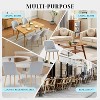 Dining Chairs Set,Modern Upholstered Kitchen Chairs with Ergonomic Back Support,300lbs Capacity Dining Chairs with Oak Legs for Dining Room - 3 of 4