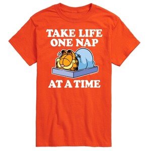 Men's - Garfield - Take Life One Nap Short Sleeve Graphic T-Shirt - 1 of 4