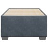 vidaXL Twin Bed Frame - Dark Gray Velvet upholstered Modern Design with Slat Support - Compact and Sturdy for Dorm/Guest Room - 3 of 4