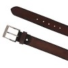 CTM Men's Leather Money Belt with Interior Zipper - 3 of 4