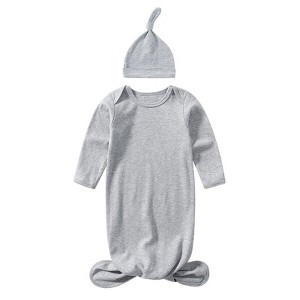 MyKids-USA Baby Sleeping Bag Hat Set Spring Summer Baby Sleepwear Anti-Kicker Surprise Jump Swaddling Clothes - 1 of 4