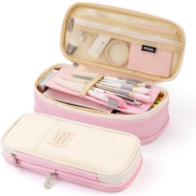 Paaaawaters Big Capacity Pencil Pen Case Office College School Large Storage High Capacity Bag Pouch Holder Box Organizer