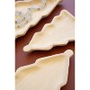Kalalou Set of Three Carved Wood Christmas Tree Platters – Rustic Holiday Serveware - 3 of 3